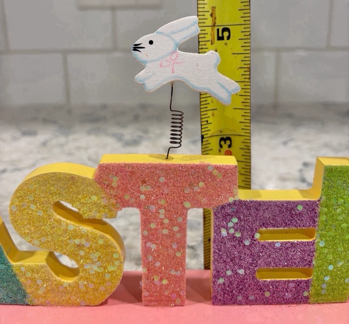Wooden Easter Sign w/ Spring Bunnies - photo 3