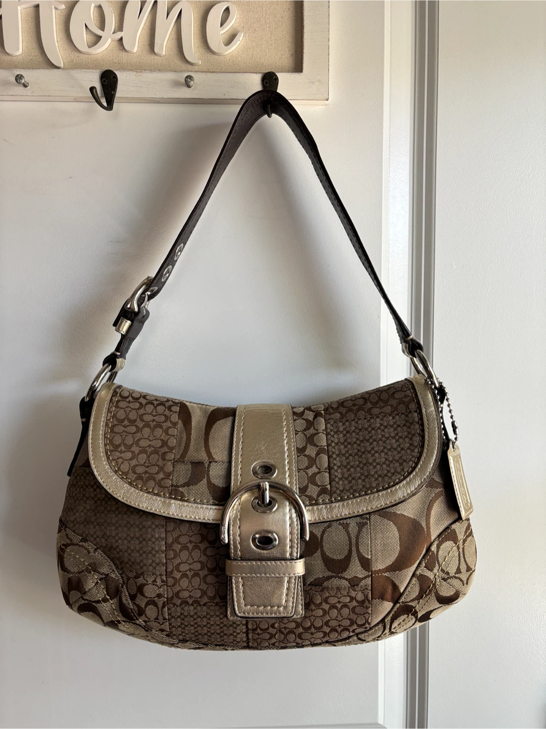 Coach Signature Hobo Handbag