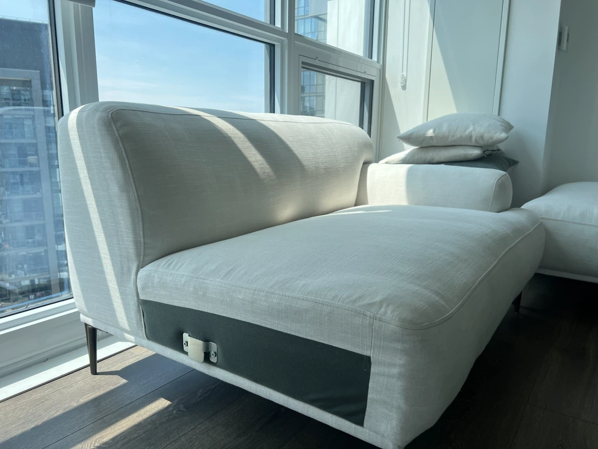 Article White Sectional Sofa Chaise - photo 3