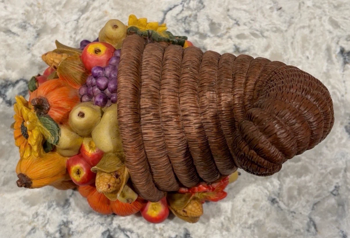 Fall Harvest Cornucopia Centerpiece – Thanksgiving Decor - photo 3