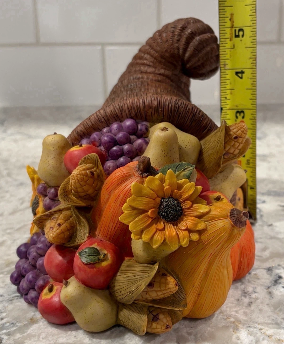 Fall Harvest Cornucopia Centerpiece – Thanksgiving Decor - photo 5