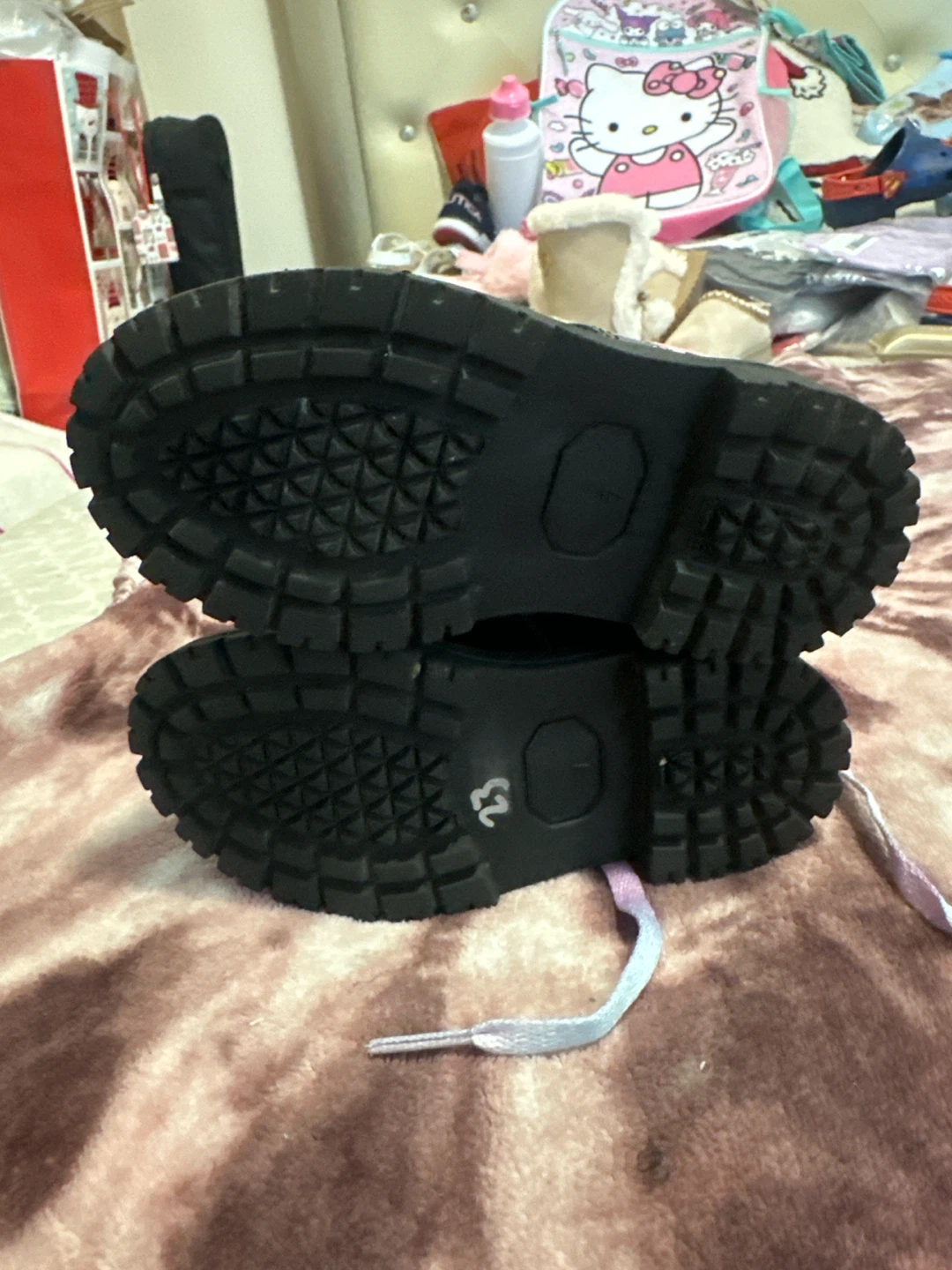 Kids' Black Stitch Boots Size 7 - photo 3