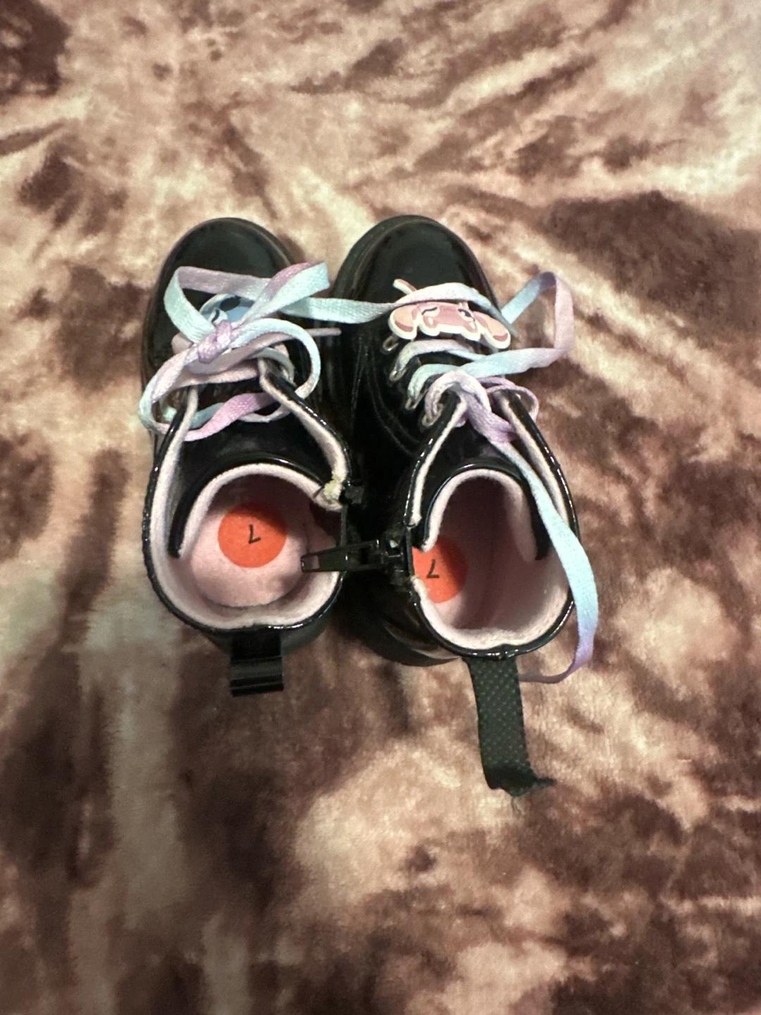 Kids' Black Stitch Boots Size 7 - photo 4