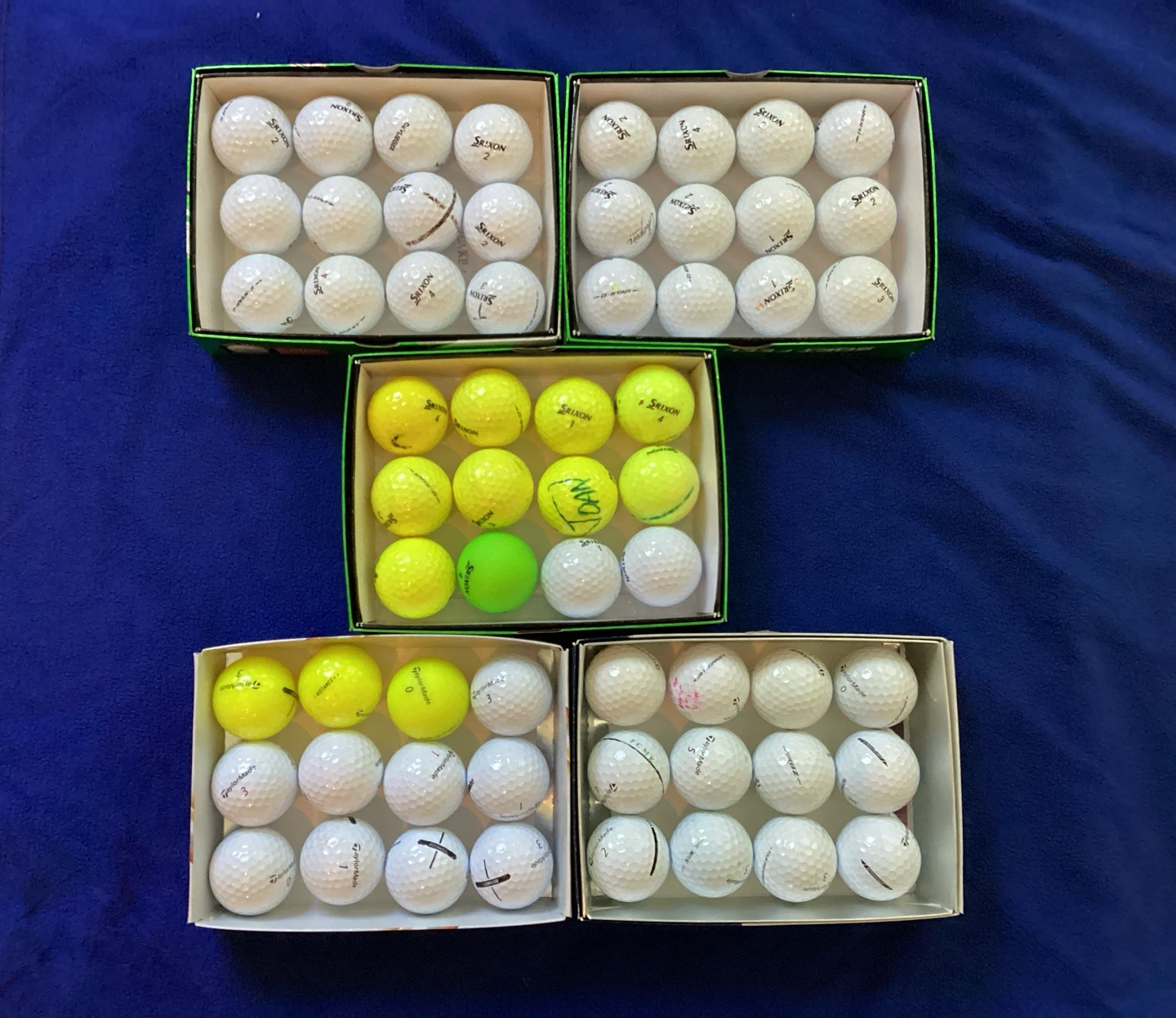 Golf Balls 5 Dozen - Srixon, TaylorMade, and more
