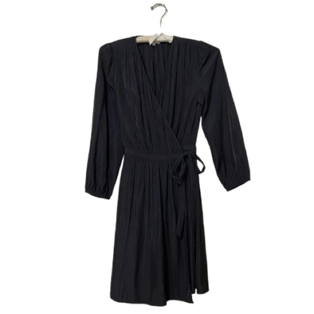 Wilfred Black Wrap Dress