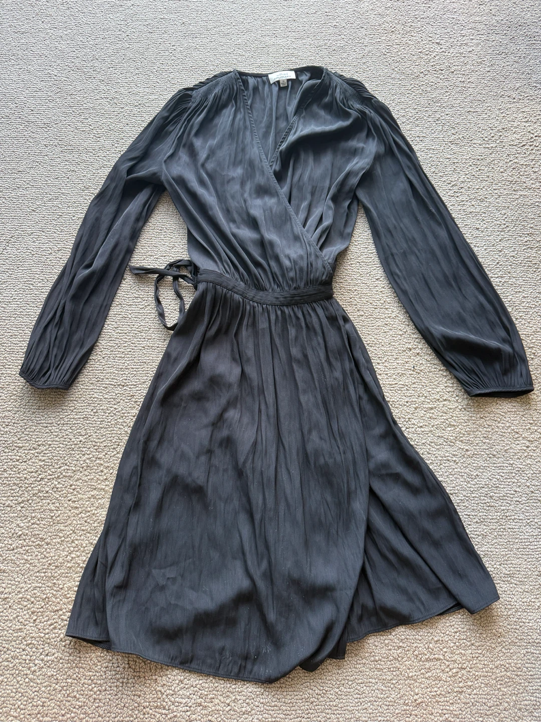 Wilfred Black Wrap Dress - photo 2