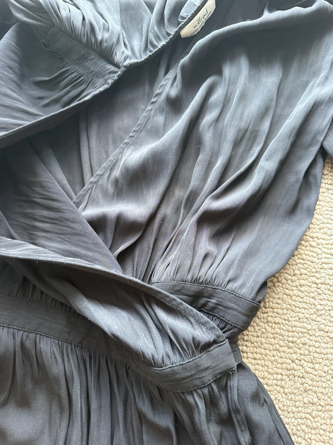 Wilfred Black Wrap Dress - photo 5