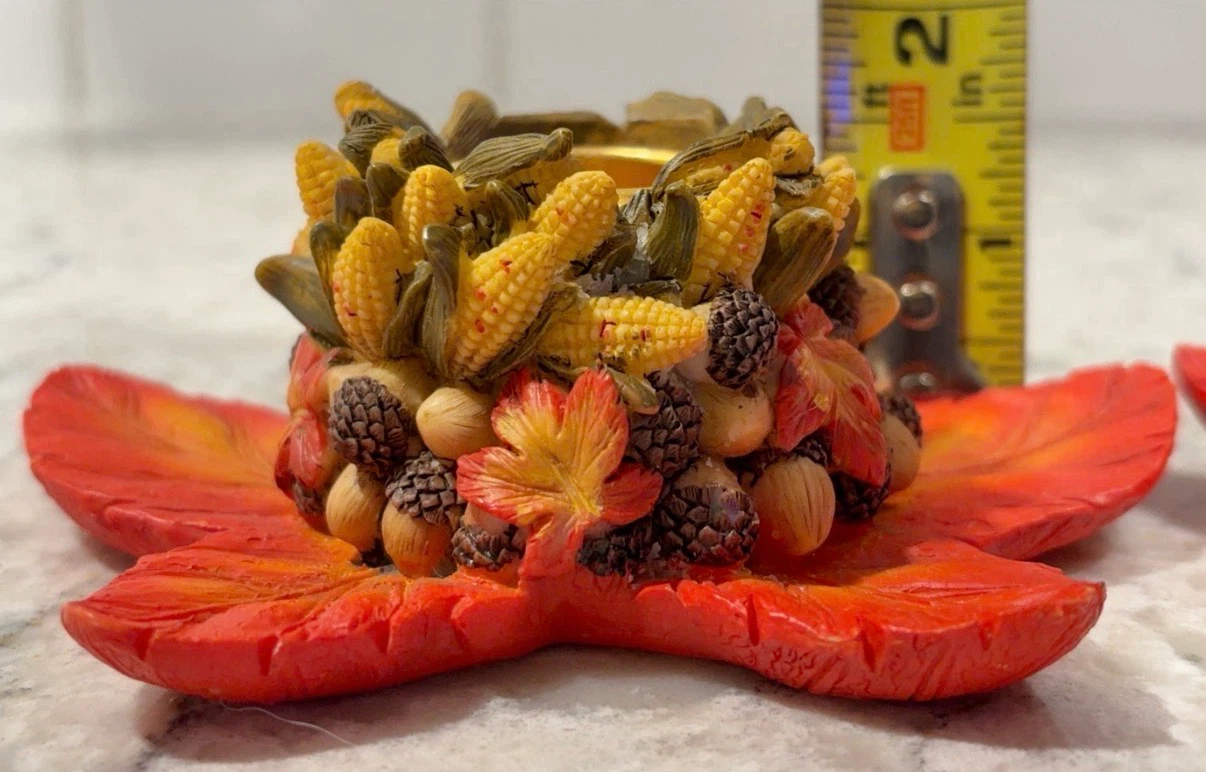 Vintage Fall Harvest Tealight Candle Holders Set - photo 5