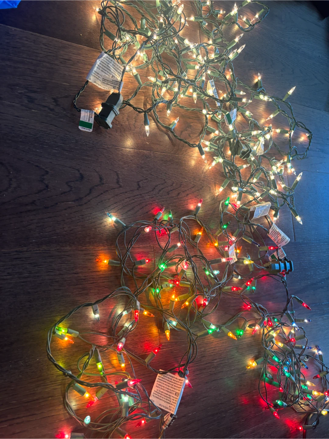 String of Colourful Christmas Lights