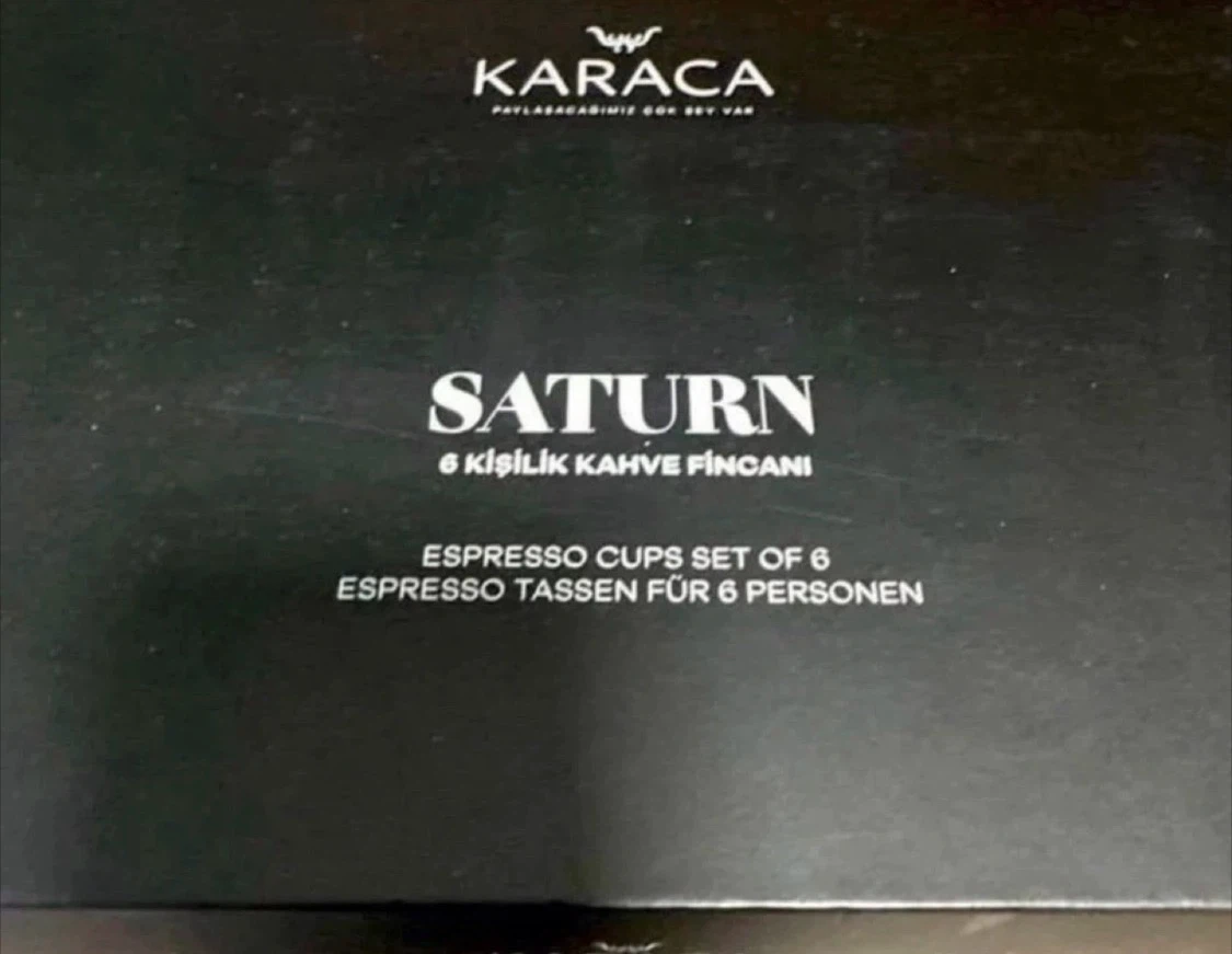 Karaca Saturn Espresso Cups Set of 6