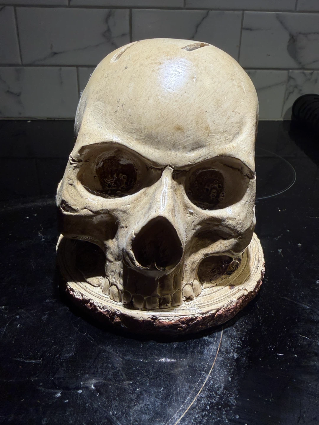 Skull knife holder