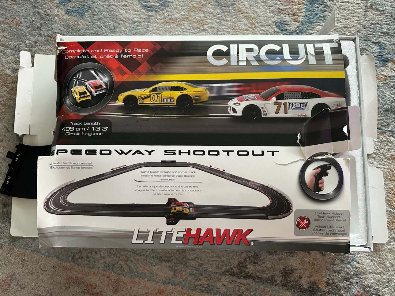 LiteHawk Speedway Shootout Circuit Race Track Set