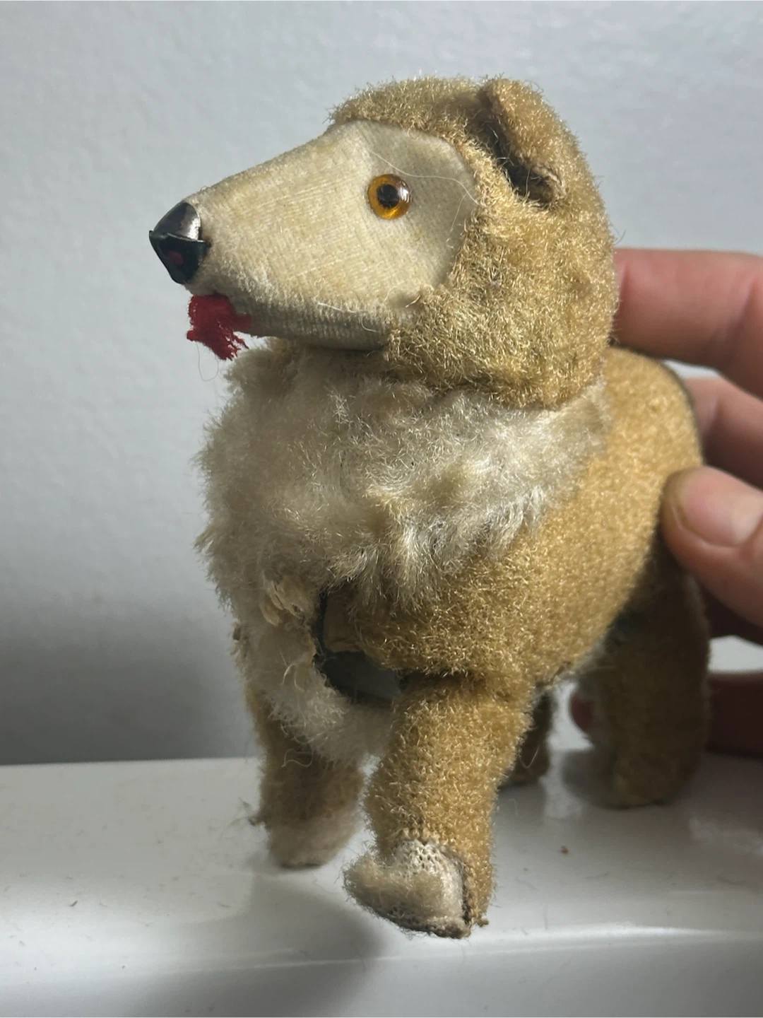 Vintage wind up border collie dog - photo 2