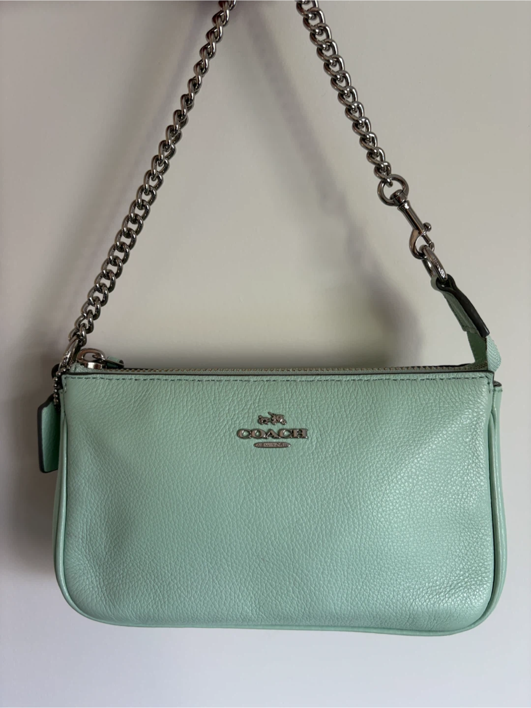 Coach Leather bag / wristlets with chain strap - photo 2