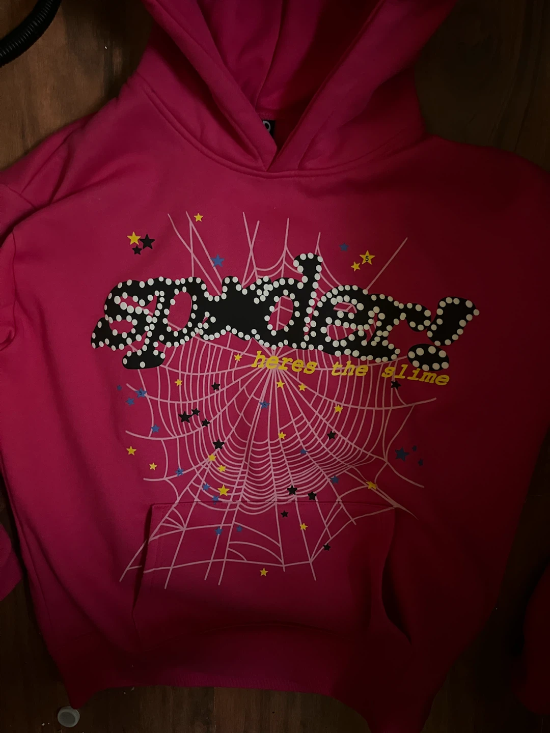 Pink Sp5der hoodie