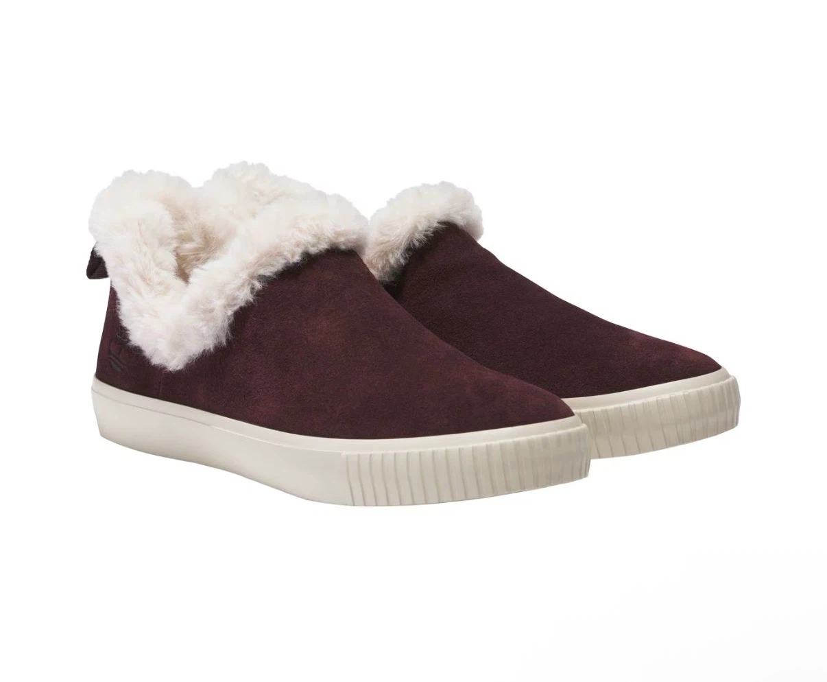 Timberland Suede Shearling Lined Slip-On Shoes