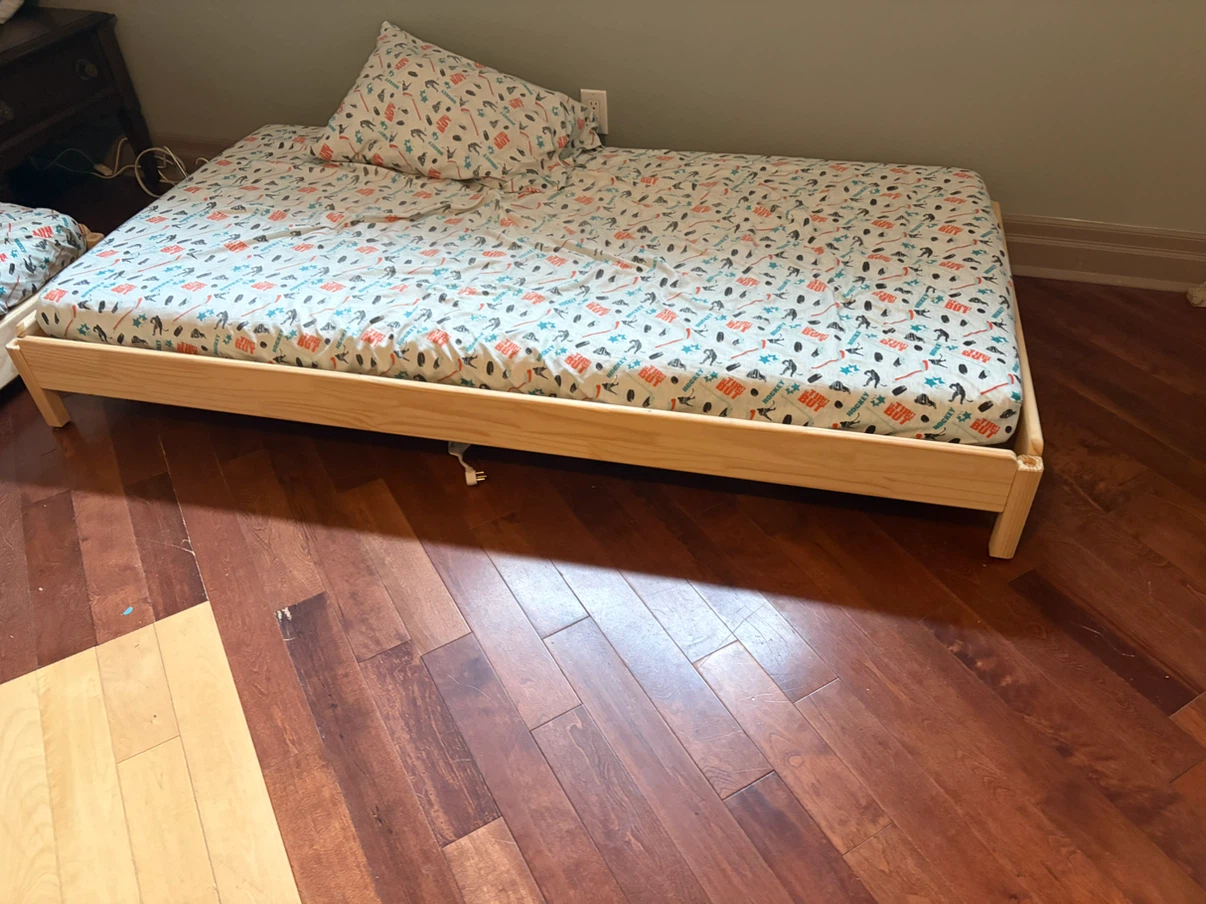 IKEA Flaxa Daybed Frame  Bed with mattress - photo 3