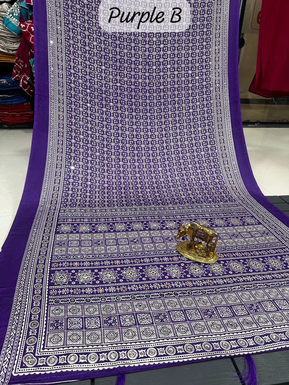 Real mirror work sarees - photo 5