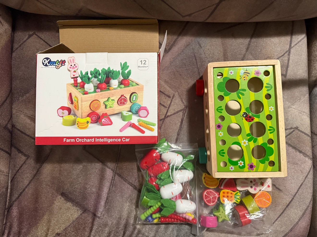 Knitit Farm Orchard Intelligence Car Wooden Toy