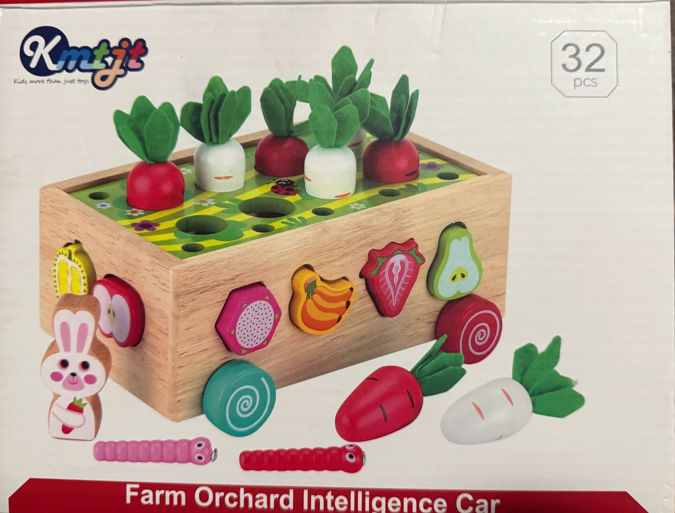 Knitit Farm Orchard Intelligence Car Wooden Toy - photo 2