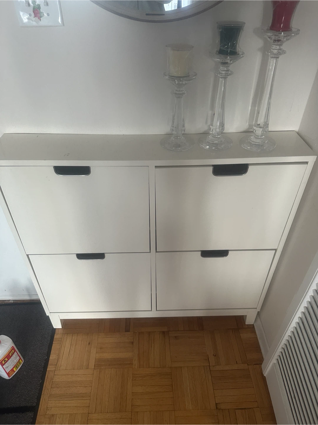 White Shoe Cabinet