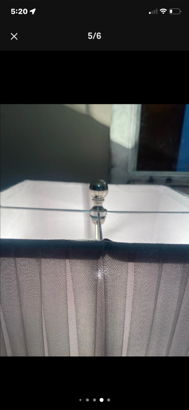 Pair of Modern Silver Table Lamps - photo 4