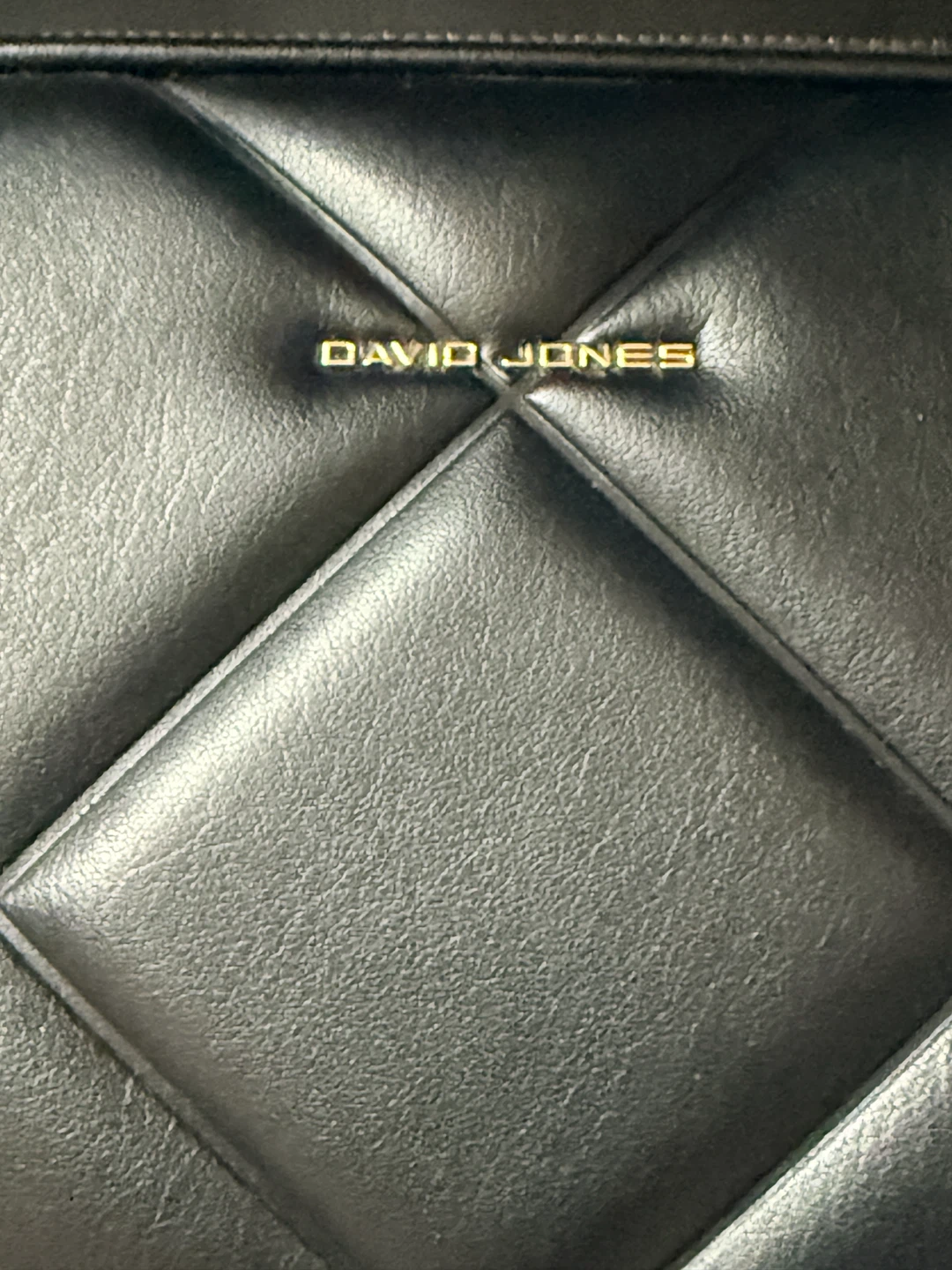 Brand New DAVID JONES Black Quilted Crossbody Bag - photo 3