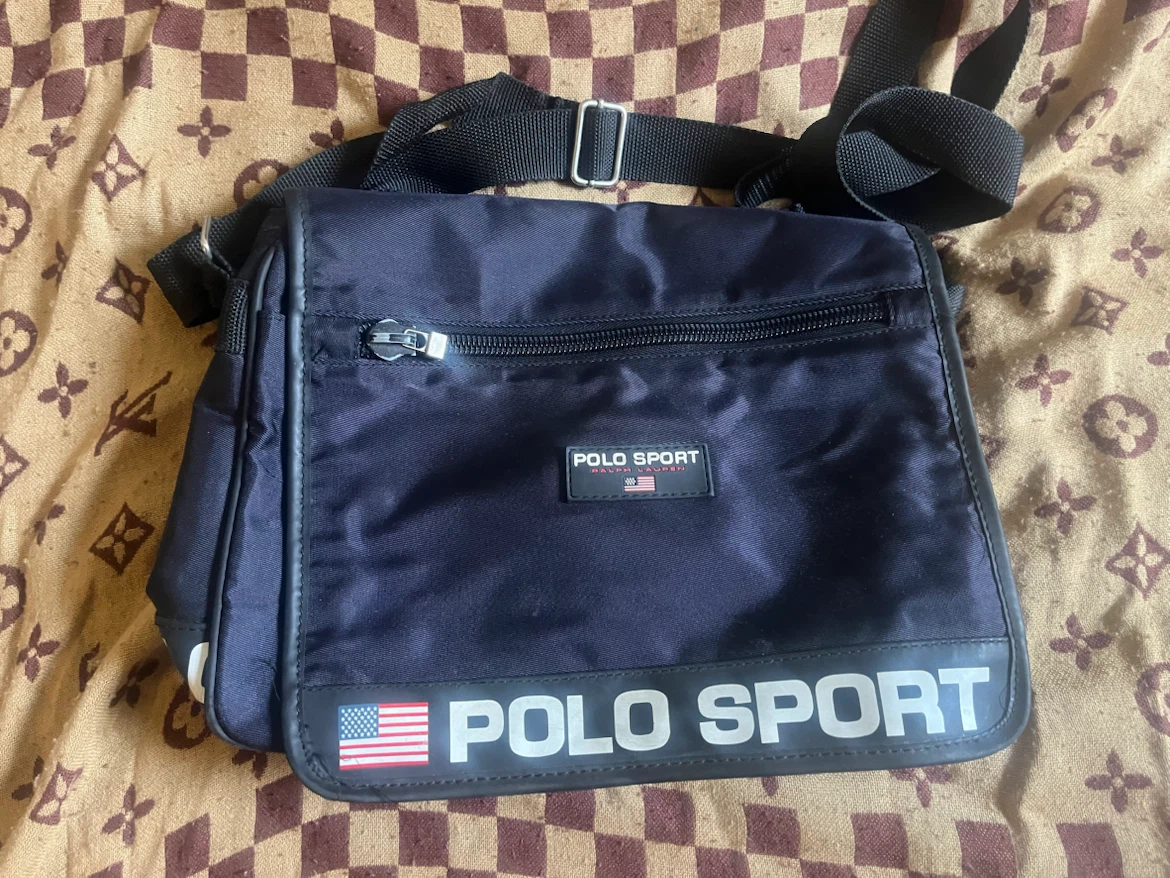 Vintage polo sport laptop bag
