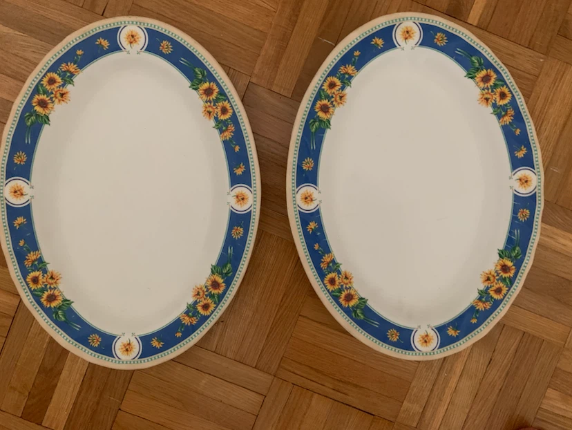 ROSA Melamine Oval Serving Platters (Set of 2) - photo 2