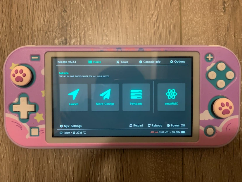 Chip modded switch lite - photo 2