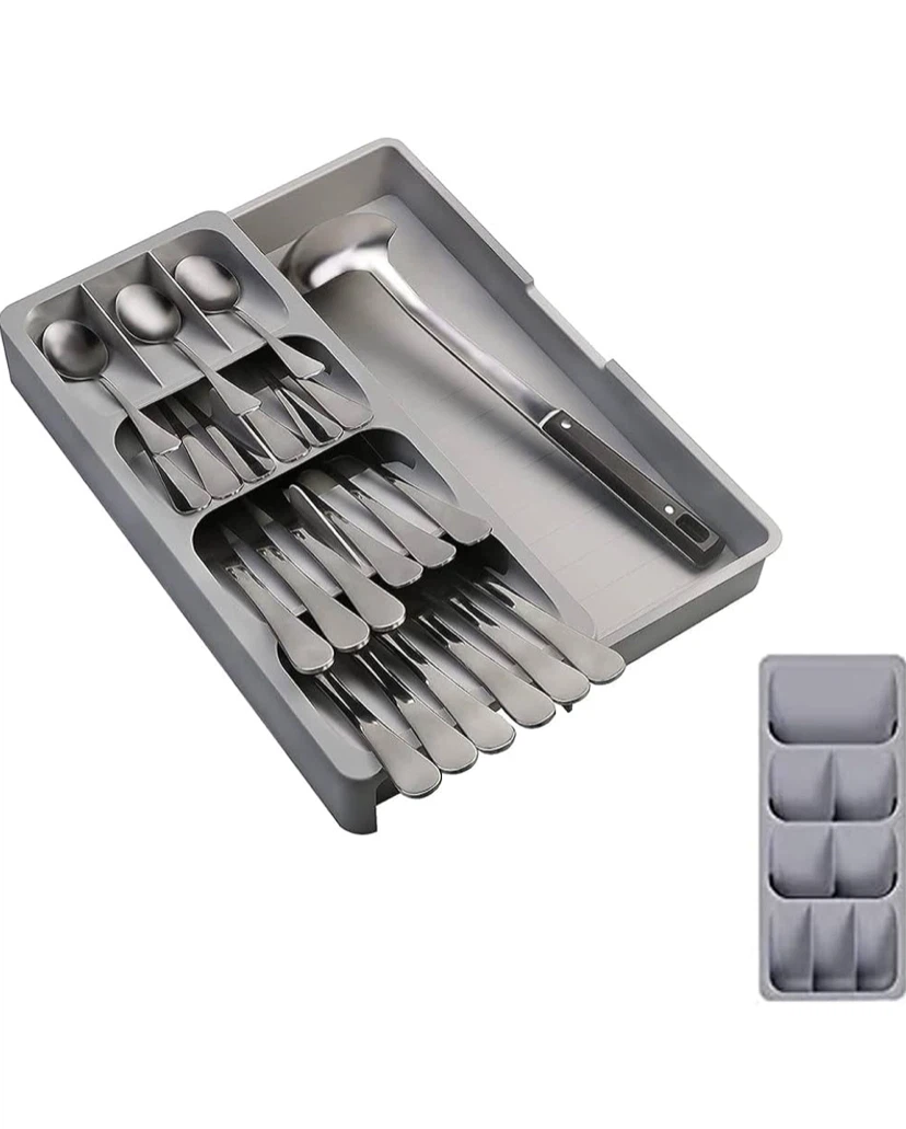 Expandable Cutlery Organizer Tray