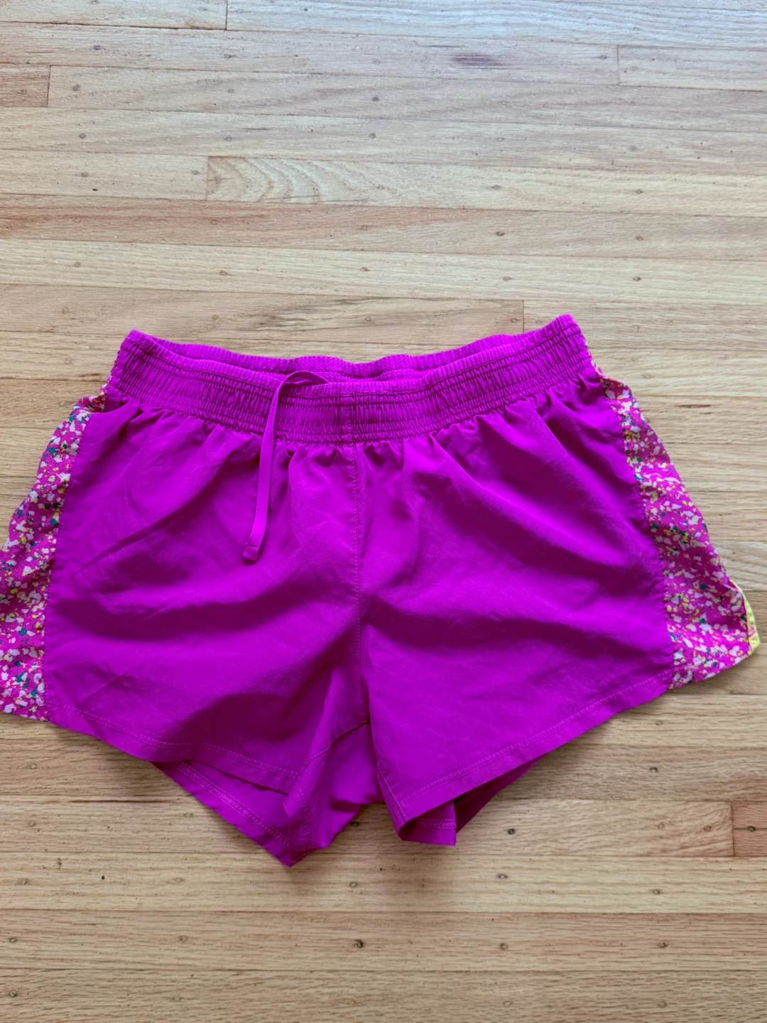 Nike Dri-FIT Running Shorts - Pink Floral Size S