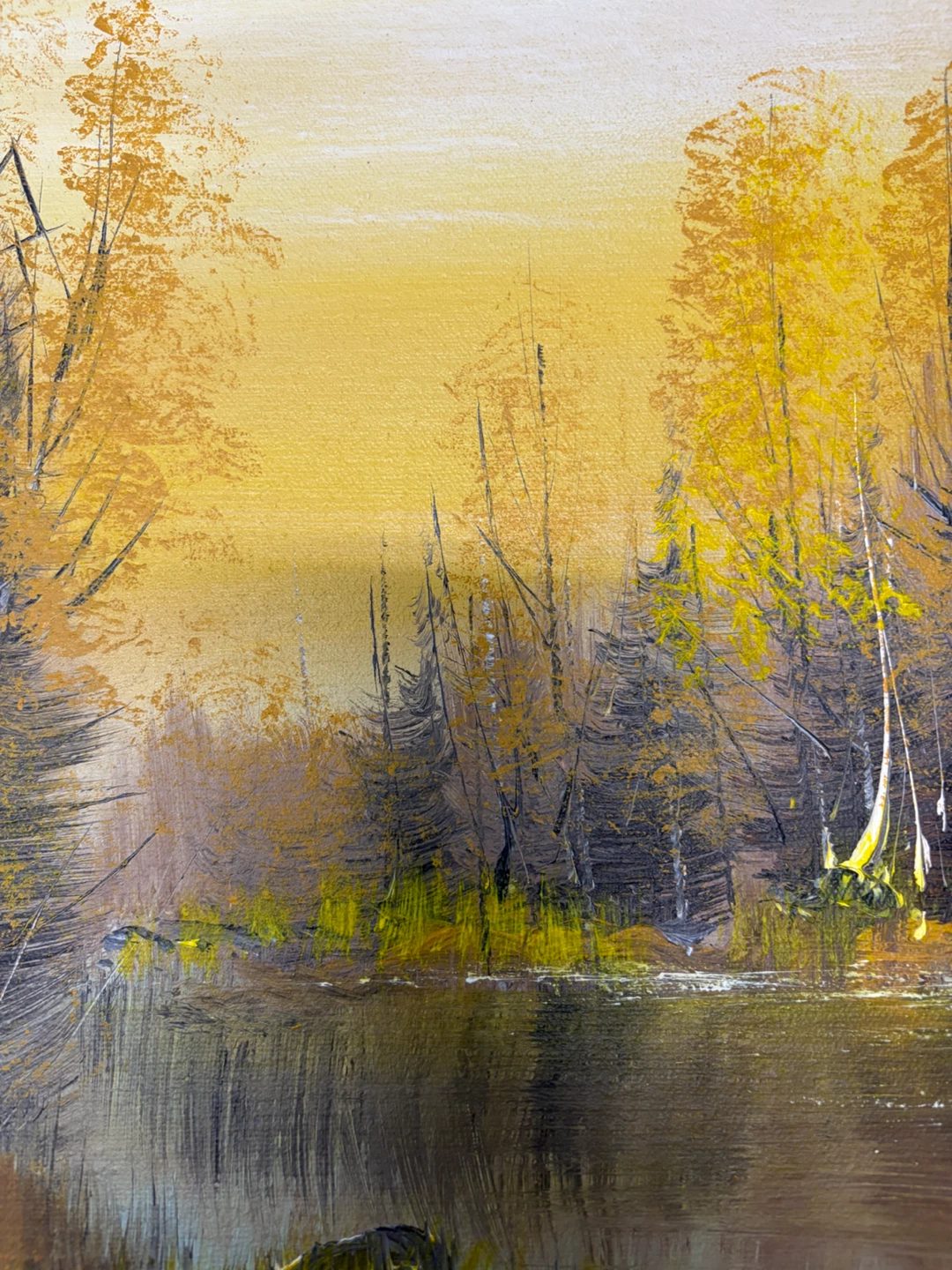 Original Framed Landscape Oil Painting – 79.5 × 64 cm - photo 3