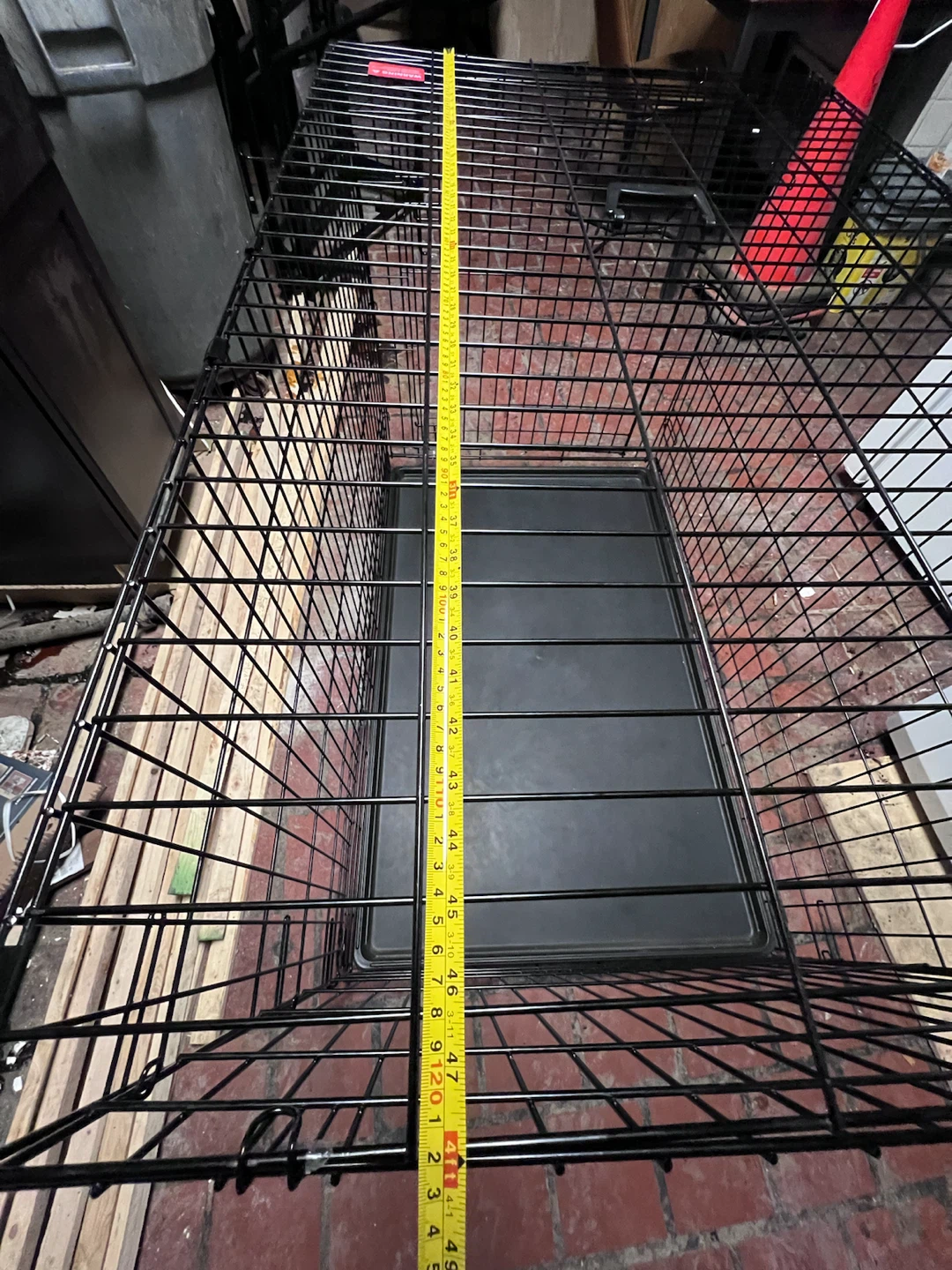 Black Wire Dog Crate with Tray XL - photo 4