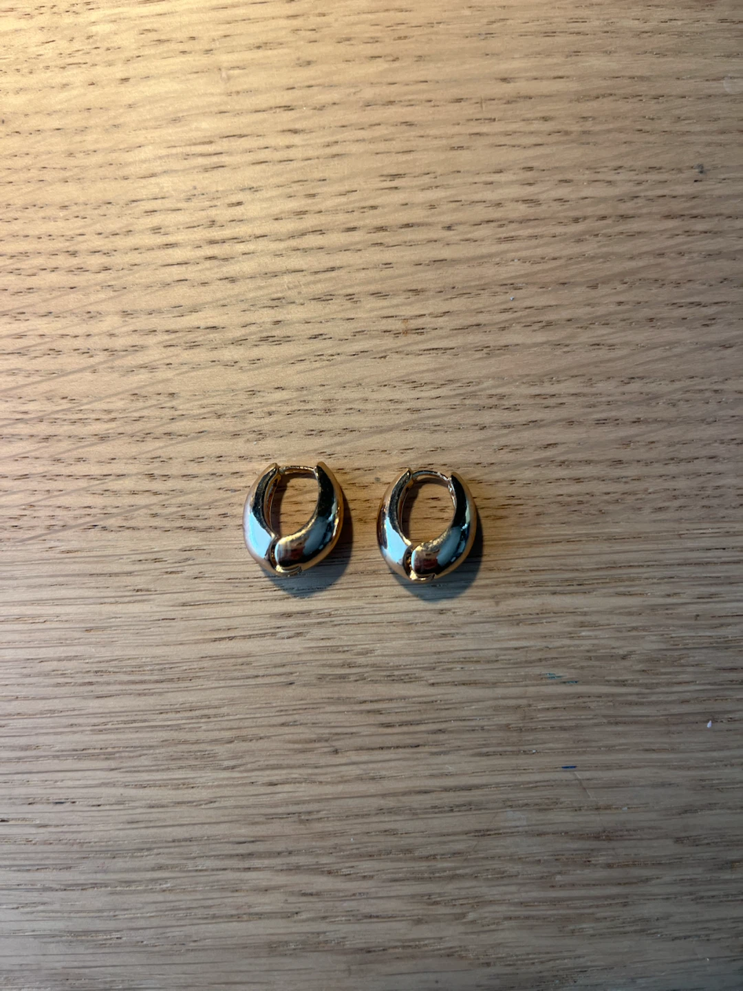 Small gold earrings