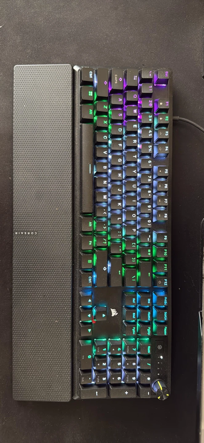 Corsair K70 RGB Mechanical Gaming Keyboard with Palmrest