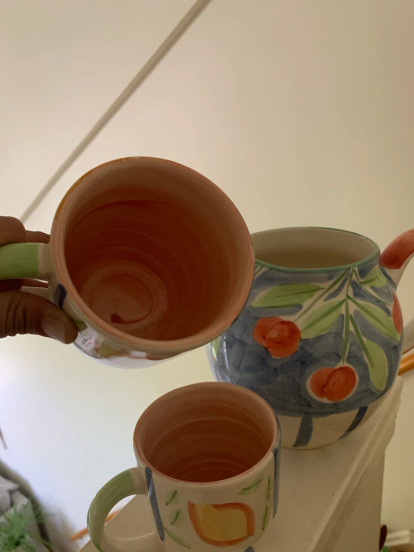 Vintage Pitcher and 2 Matching Mugs - photo 2