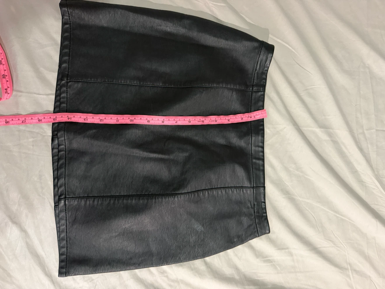 Forever 21 Faux Leather Mini Skirt - Black - Size M - photo 3