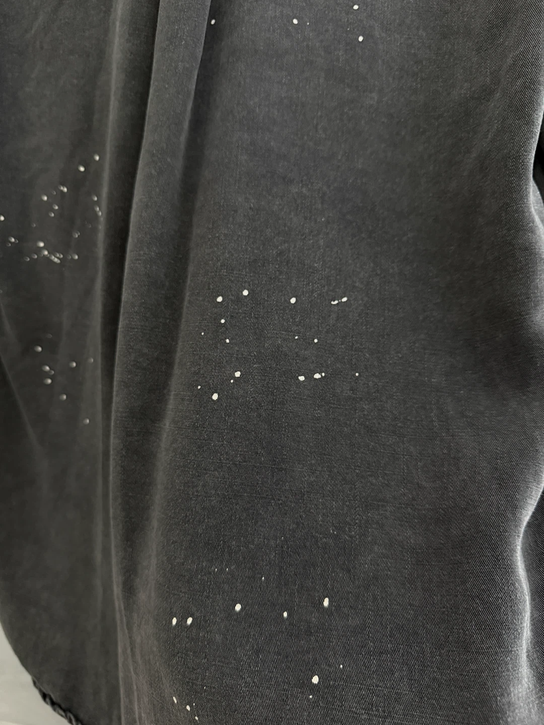 Zara Woman Grey Distressed Denim Shirt - photo 4