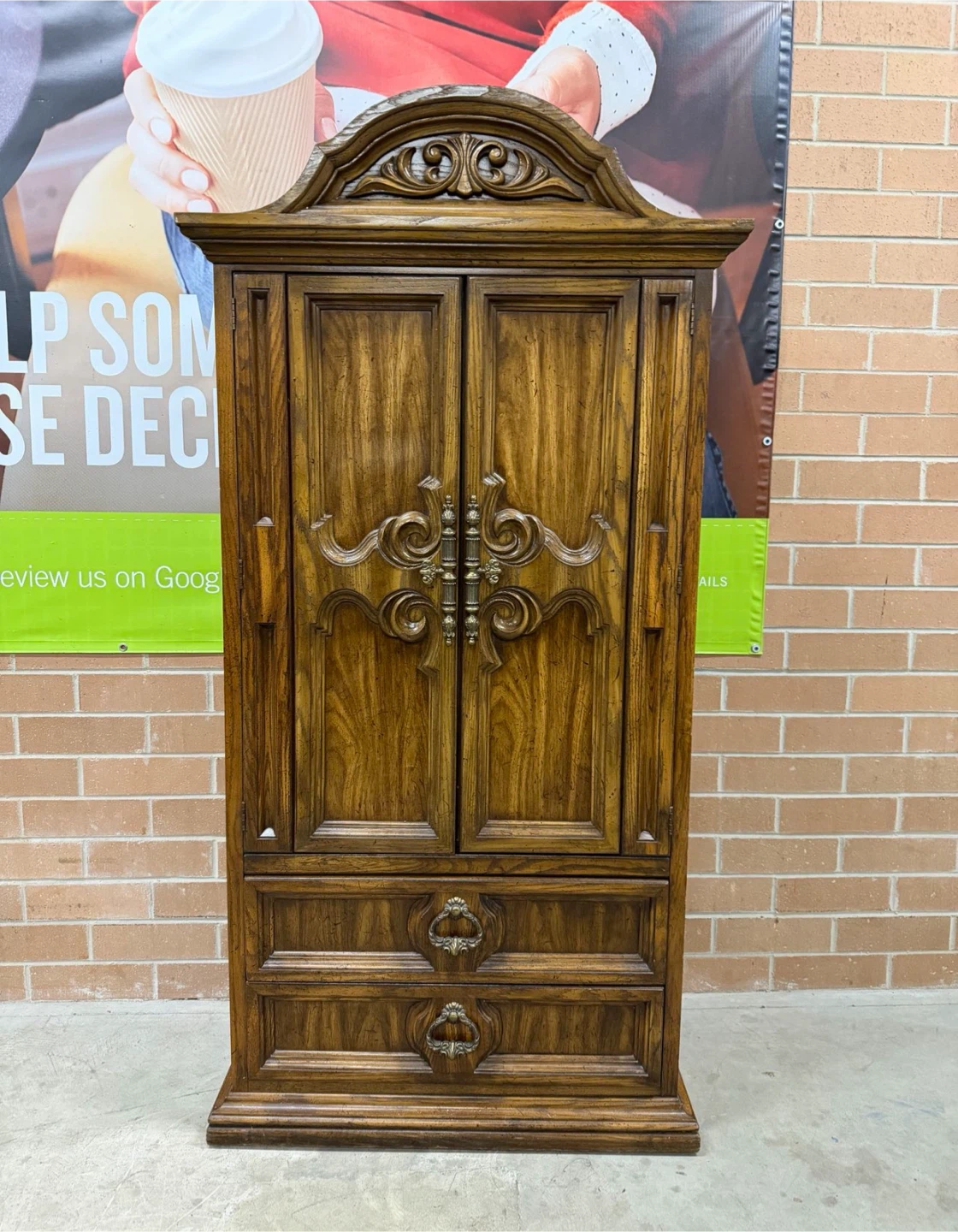Burlington Armoire Cabinet with Drawers