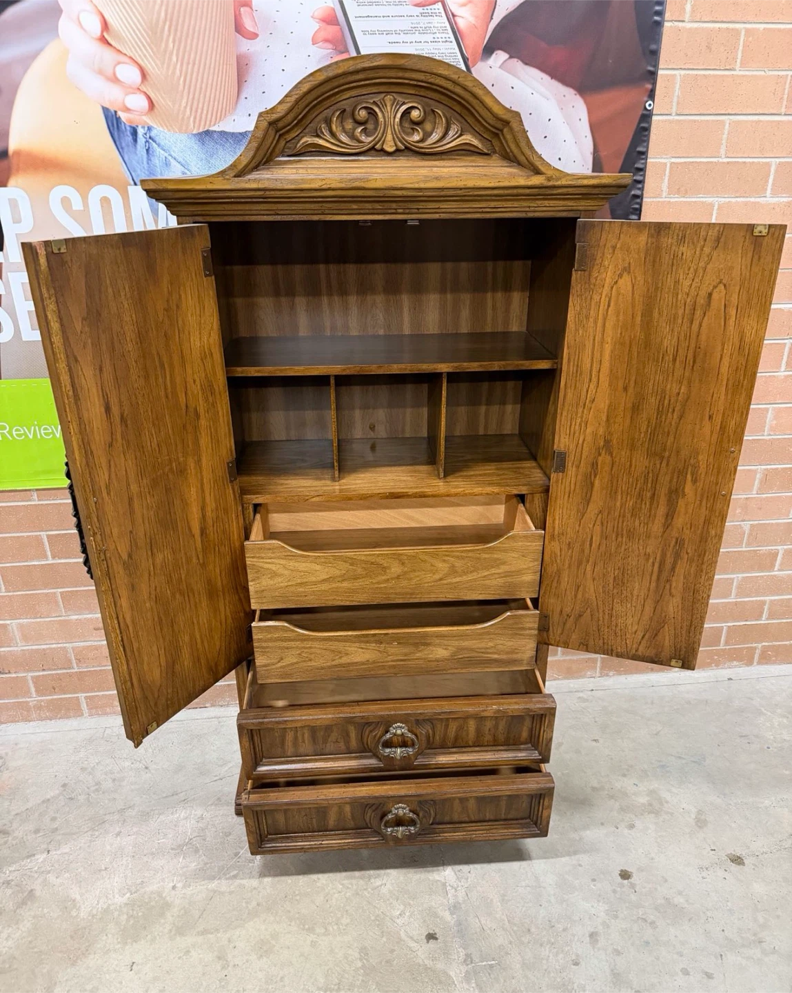 Burlington Armoire Cabinet with Drawers - photo 2