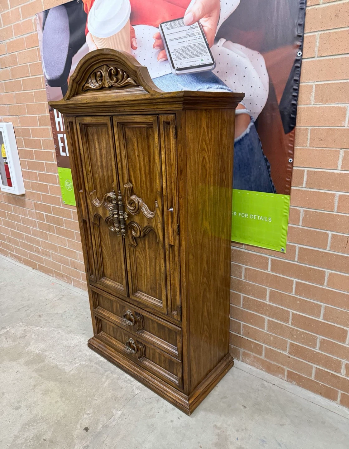 Burlington Armoire Cabinet with Drawers - photo 3