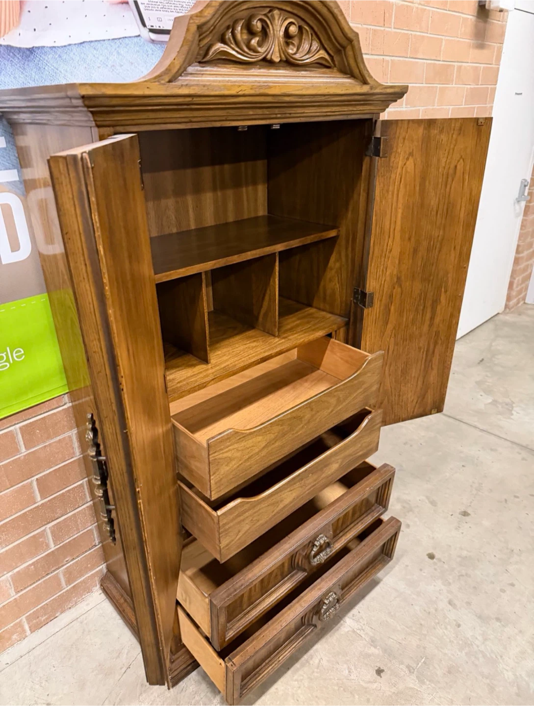 Burlington Armoire Cabinet with Drawers - photo 4