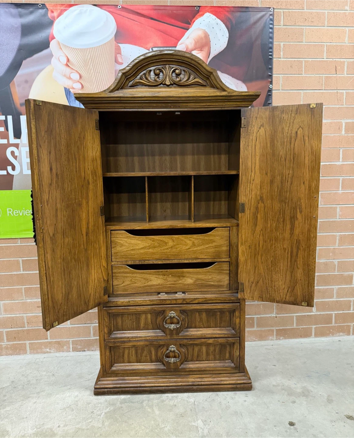 Burlington Armoire Cabinet with Drawers - photo 5