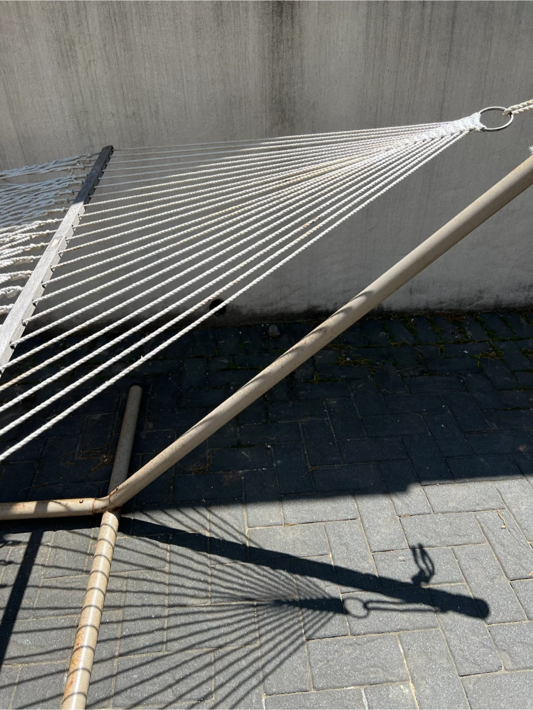 White Rope Hammock with Stand - photo 2