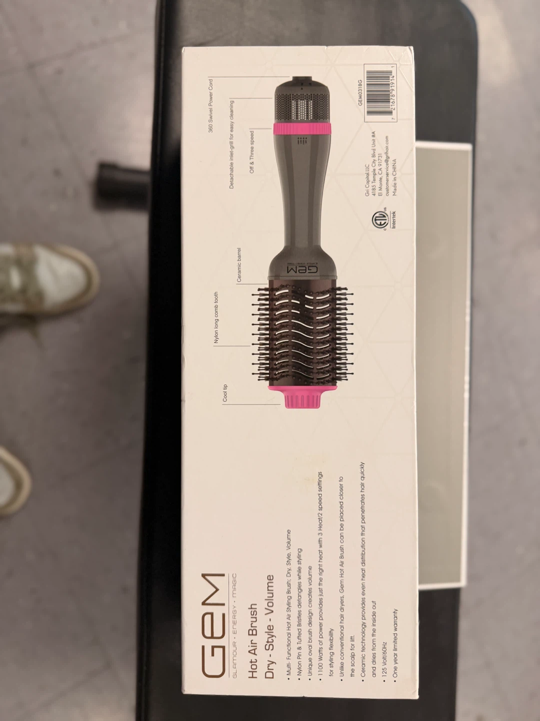 GEM Hot Air Brush - Dry, Style, Volume