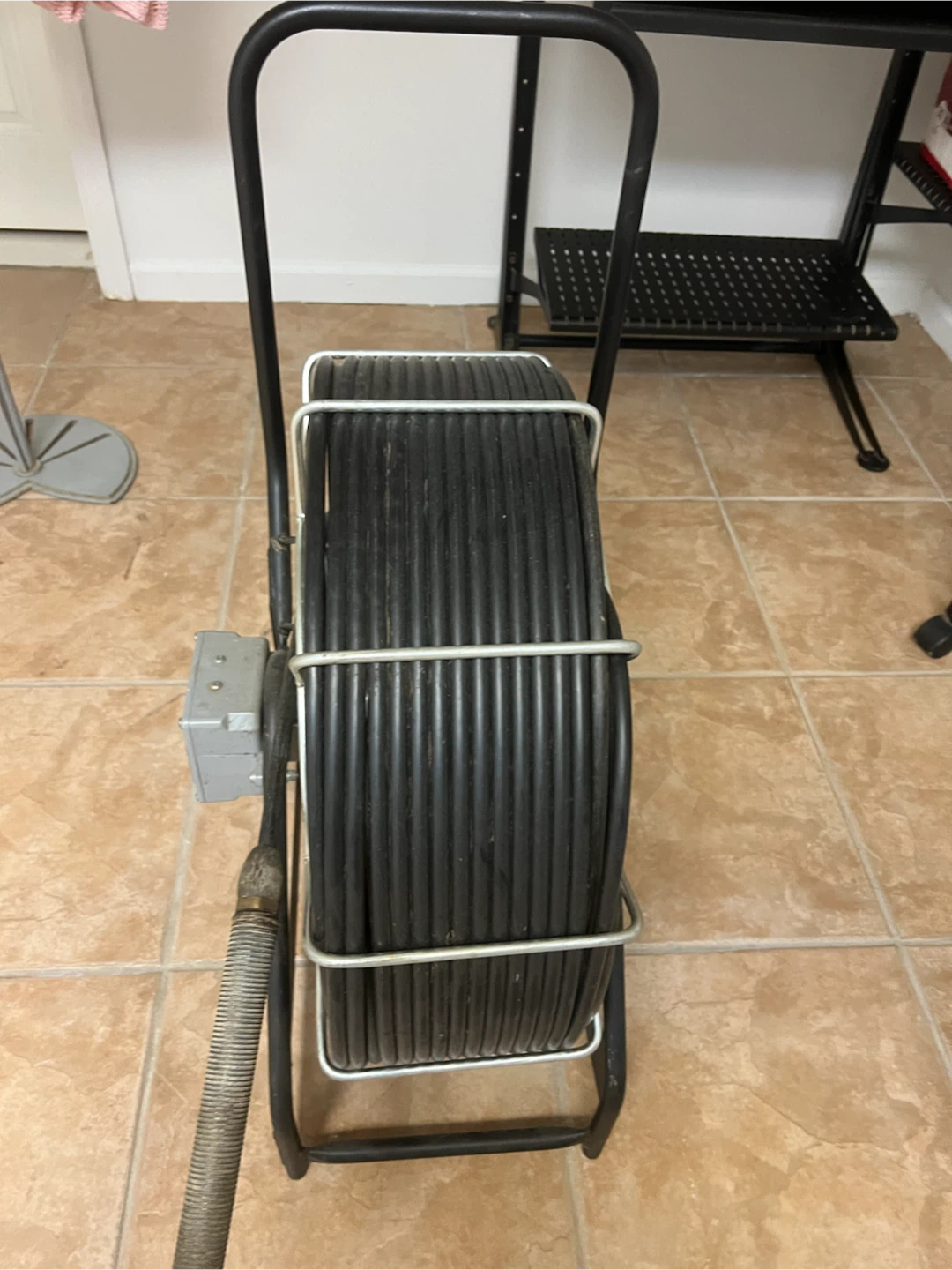Drain Cleaning Auger Machine with Cart - photo 2