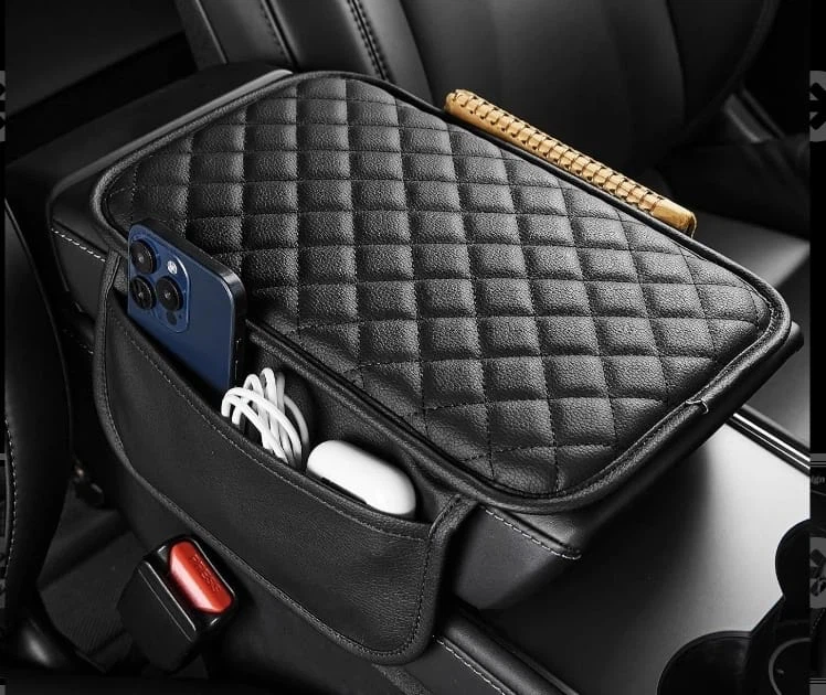 Car Console Armrest Organizer with Pockets - photo 3