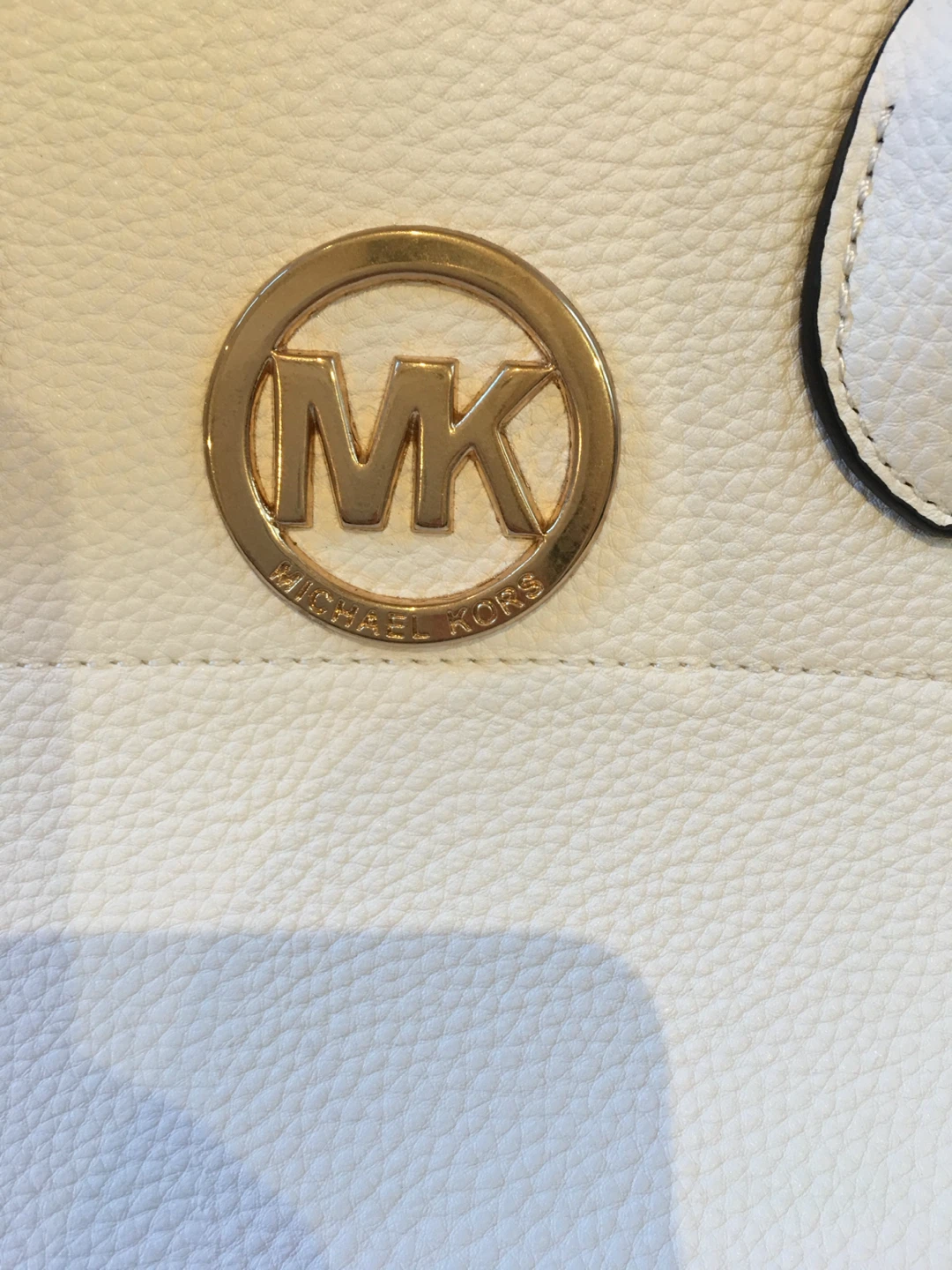 White Michael Kors Dome Satchel Handbag - photo 2