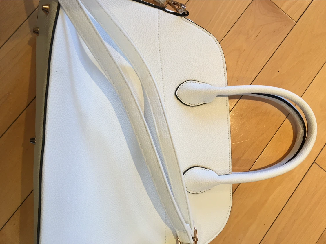 White Michael Kors Dome Satchel Handbag - photo 3